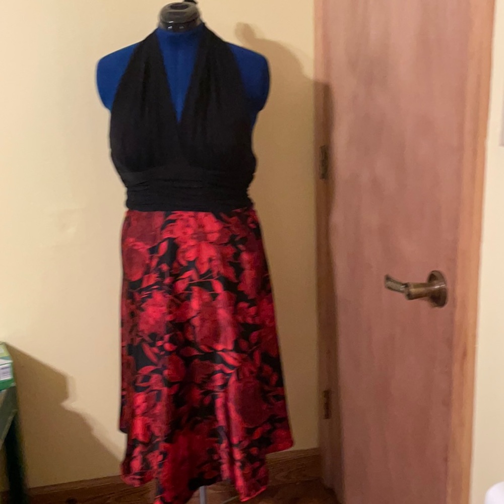 Festive Connected holiday halter dress (TP)